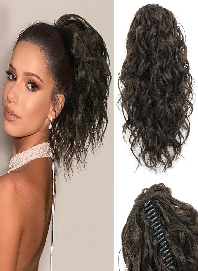 gulagula Ponytail Extension 12 Inch Curly Ponytail Hair Extensions Claw Clip Ponytail Extension Drawstring Ponytails Hair Pieces - Image 1